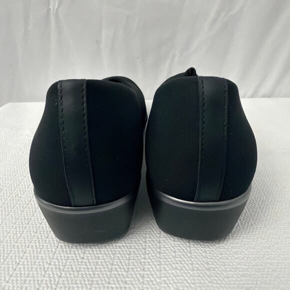 SAS Shoes Womens 10 M Bliss Black Stretch Fabric Upper Wedge Slip On Career - Picture 7 of 11